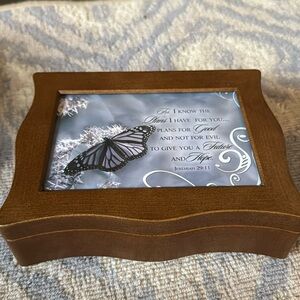 NEW - jewelry box with photo top